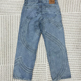 Supreme S Logo Loose Fit Denim 'Washed Blue'